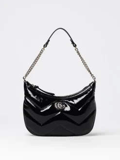 Borsa GG Marmont Gucci in pelle verniciata matelassé