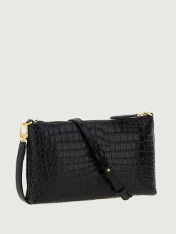 Borsa Horizontal Mini Pinko in pelle stampa cocco