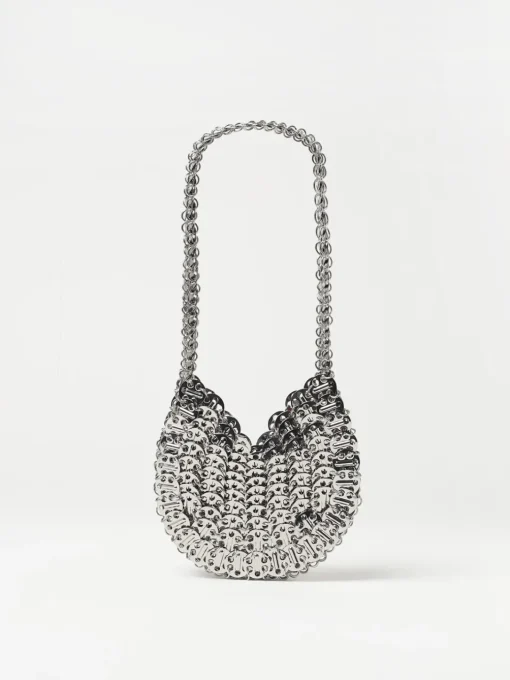 Borsa Iconic Moon 1969 Rabanne in maglia metallica