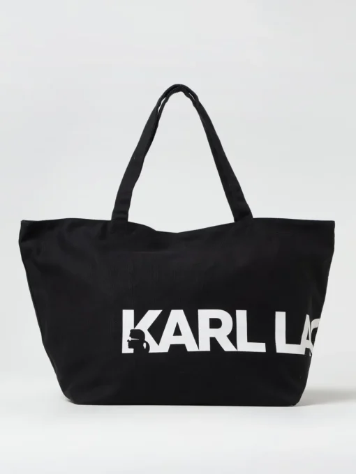 Borsa Karl Lagerfeld in canvas con stampa logo