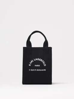 Borsa Karl Lagerfeld in canvas con stampa logo