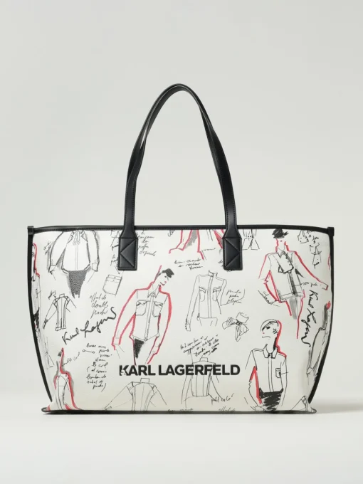 Borsa Karl Lagerfeld in pelle sintetica stampata
