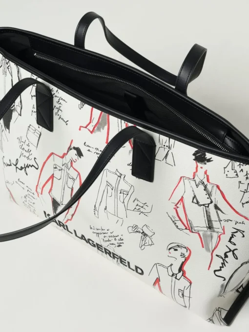 Borsa Karl Lagerfeld in pelle sintetica stampata