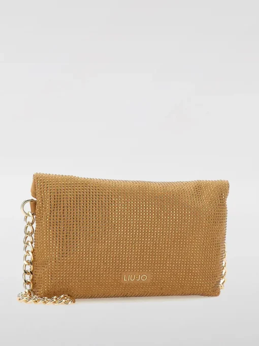 Borsa Liu Jo in camoscio sintetico con strass all over
