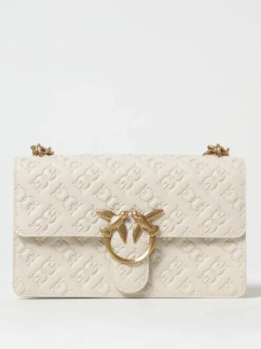 Borsa Love One Classic Pinko in pelle con monogram goffrato