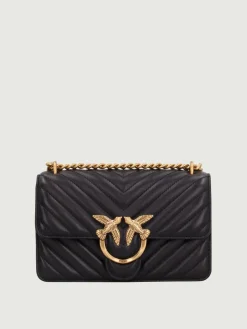 Borsa Love One Mini Pinko in nappa matelassè chevron