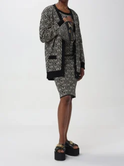 Borsa Moschino Couture in tessuto jacquard e pelle