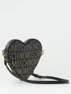 Borsa Moschino Couture in tessuto jacquard e pelle