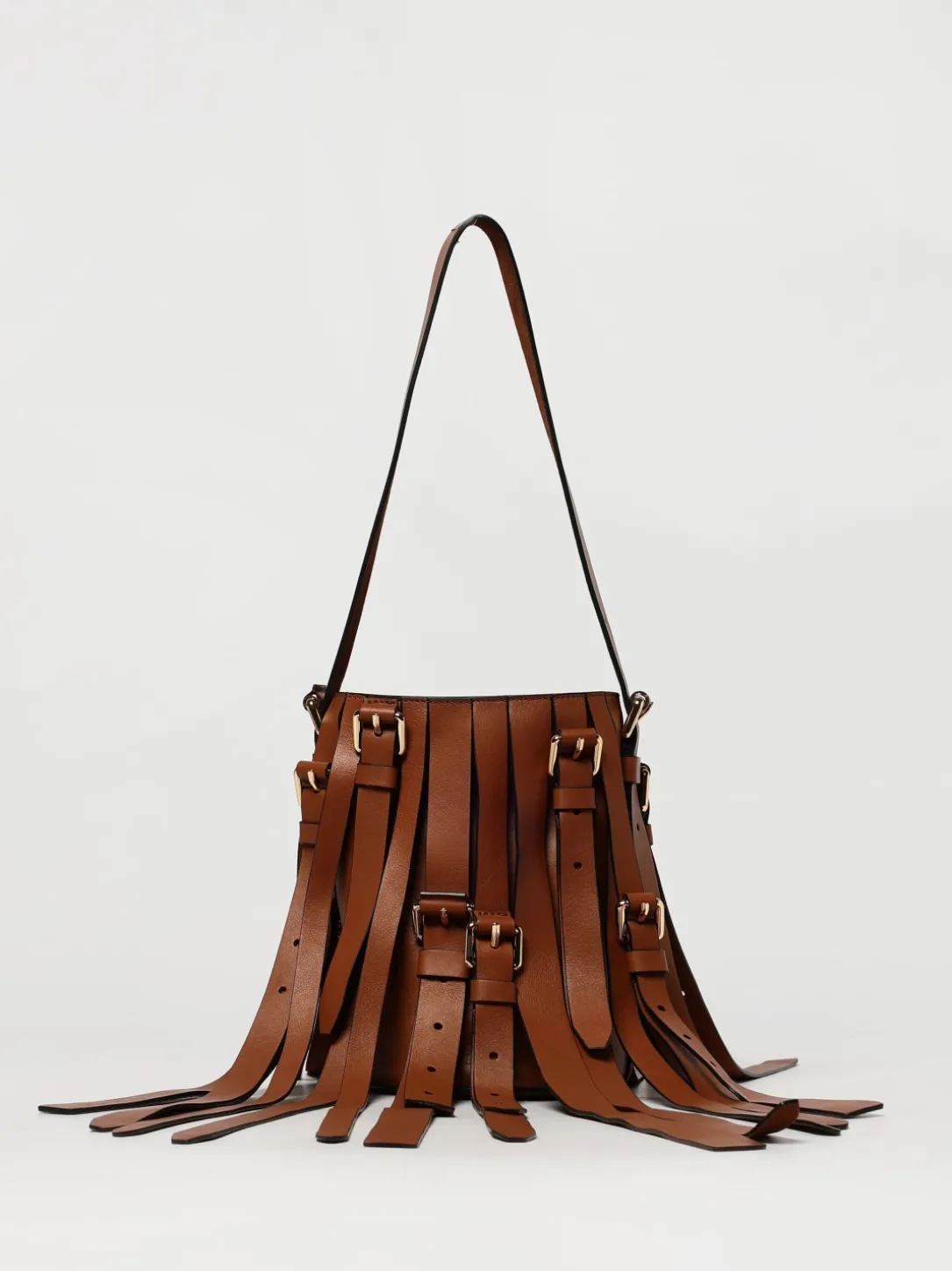 Borsa Moschino Couture in pelle con frange