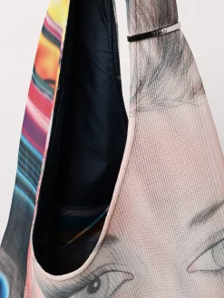 Borsa Multitasking Annemarie Sunnei in mesh stampato