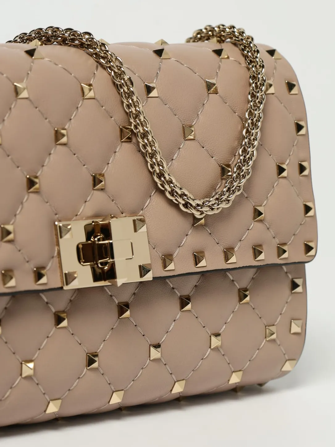 Borsa Rockstud Spike Valentino Garavani in nappa matelassè