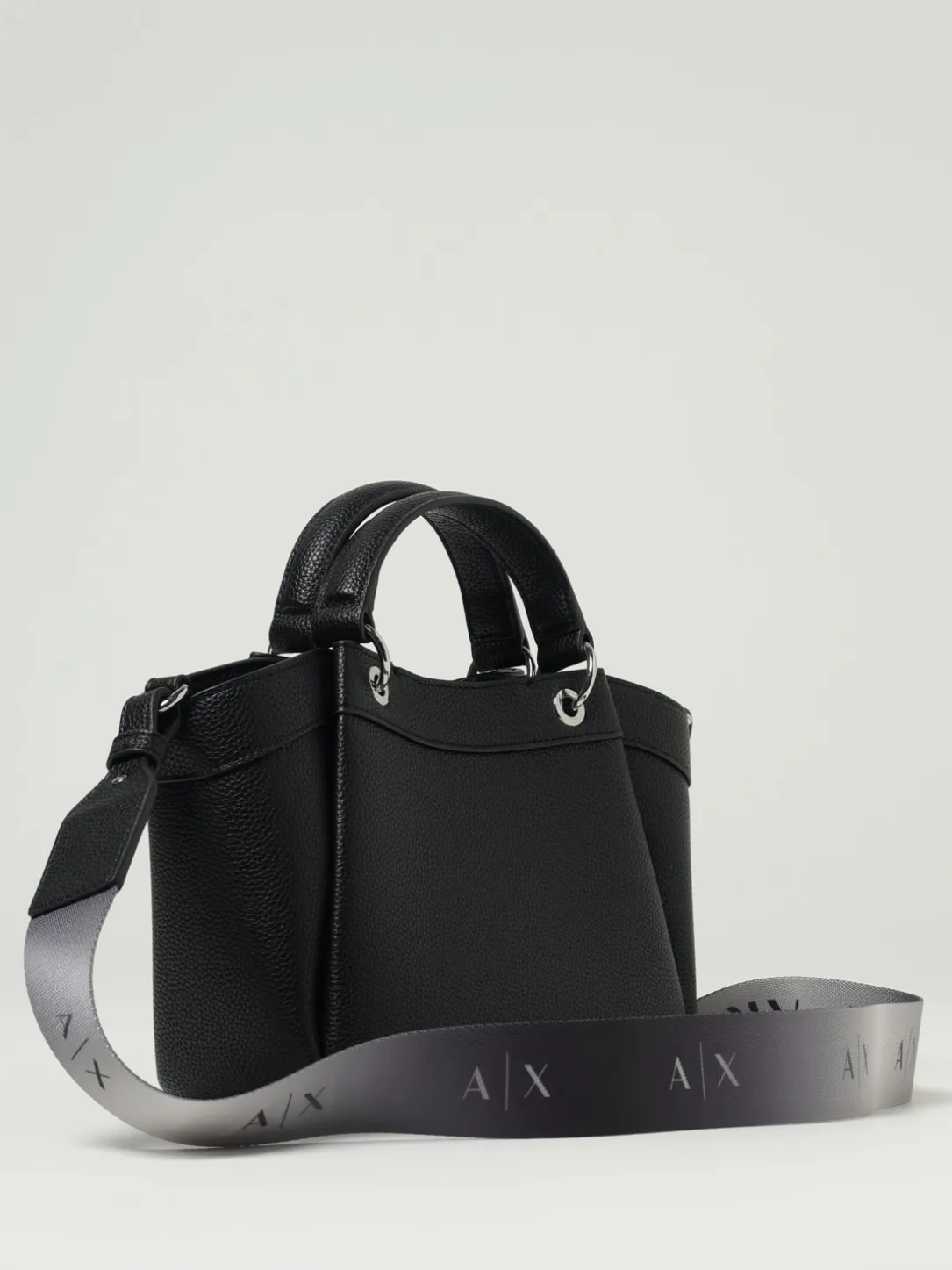 Borsa Shopping a mano con logo Armani Exchange