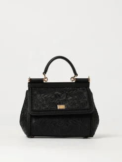 Borsa Sicily Dolce & Gabbana in nappa plongè ricamata