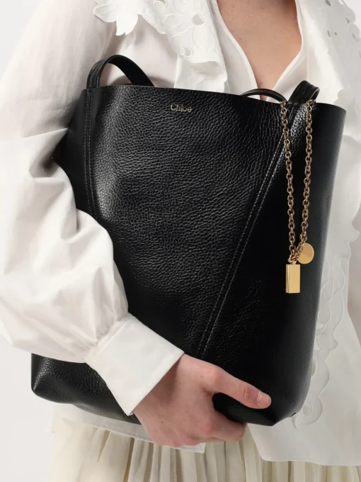 Borsa Spin Chloè in pelle a grana