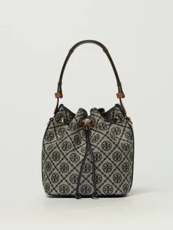 Borsa T Monogram Tory Burch in canvas jacquard