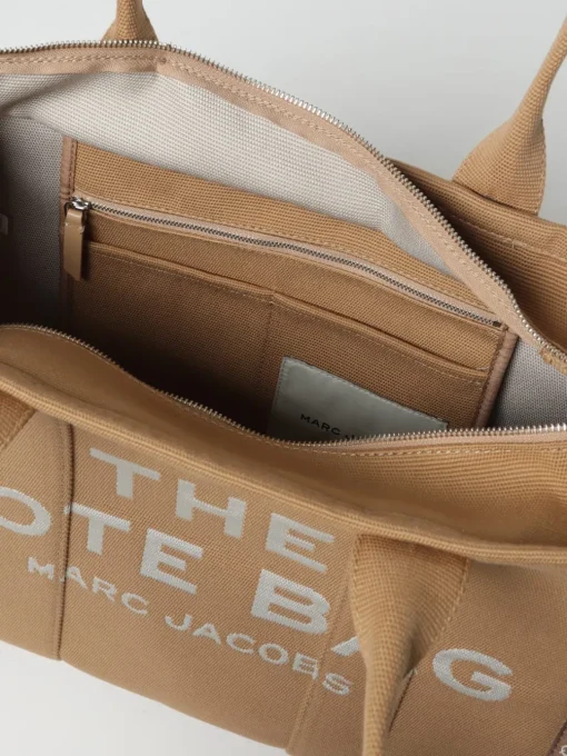 Borsa The Large Tote Bag Marc Jacobs in canvas con logo jacquard