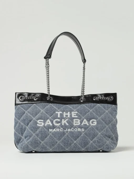 Borsa The Medium Chain Sack Bag Marc Jacobs in denim