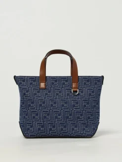 Borsa Tote FF Fendi in denim