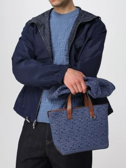 Borsa Tote FF Fendi in denim