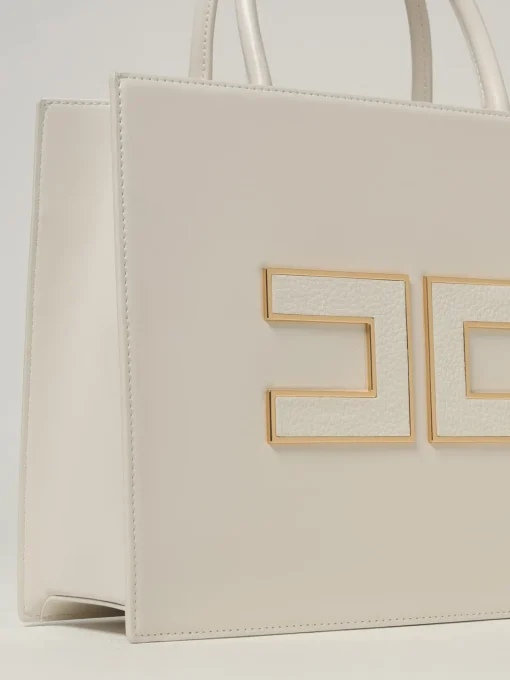 Borsa Tote grande con logo Elisabetta Franchi