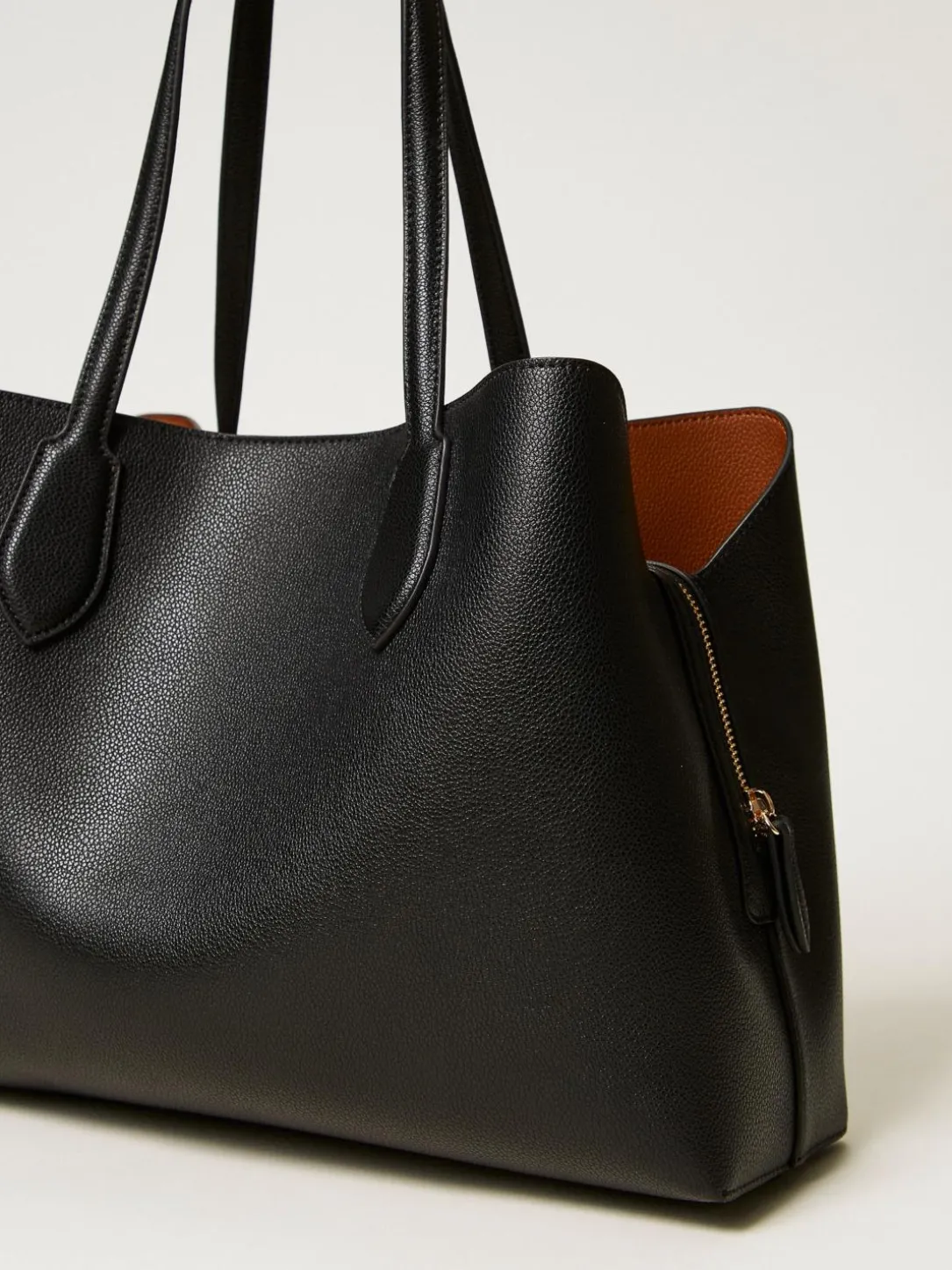 Borsa Tote in pelle sintetica Oval T Twinset