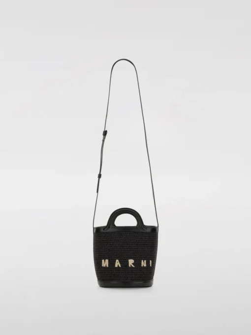 Borsa Tropicalia Marni in rafia e pelle