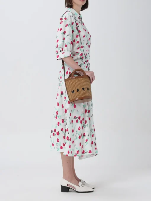 Borsa Tropicalia Marni in pelle e rafia