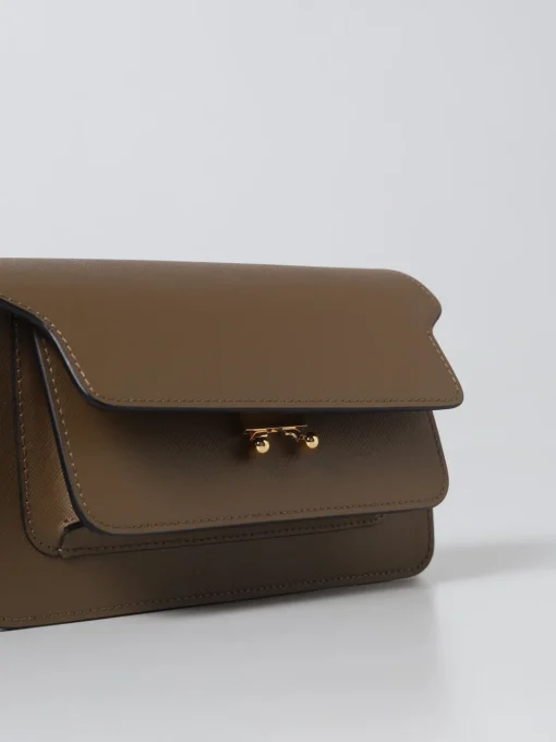 Borsa Trunk Marni in pelle saffiano
