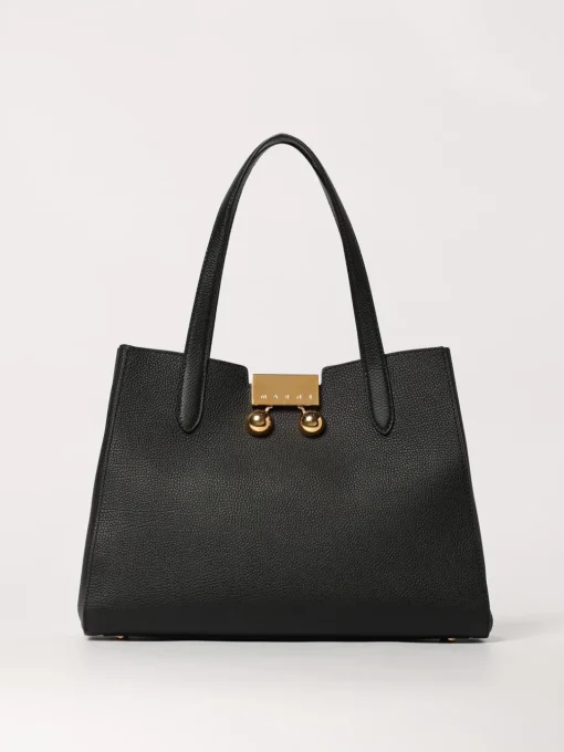 Borsa Trunkaroo Tote Marni in pelle a grana