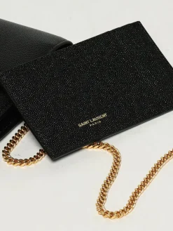 Borsa Uptown Saint Laurent in pelle grain de poudre