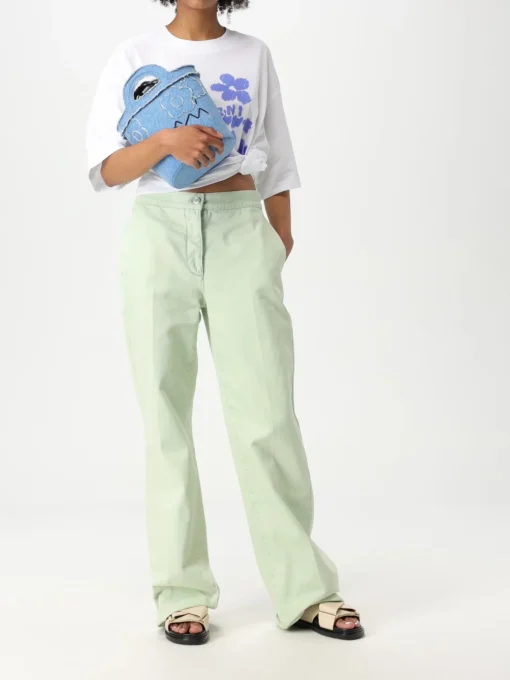 Borse a mano di jeans con fiori e logo Marni