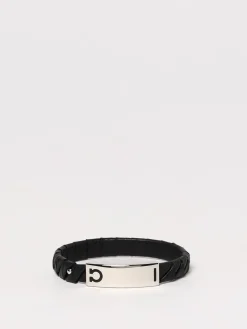 Bracciale in pelle di vitello intrecciata Ferragamo