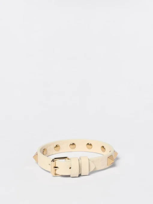 Bracciale Rockstud Valentino Garavani in pelle a grana
