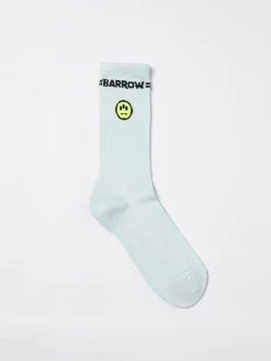 Calze Barrow in cotone stretch con logo jacquard