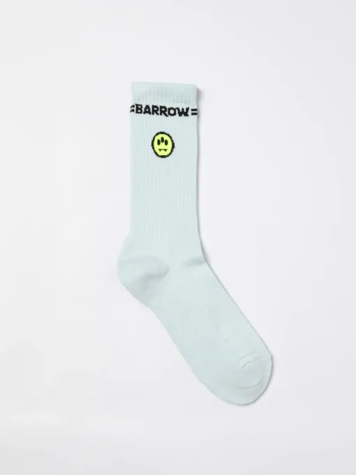 Calze Barrow in cotone stretch con logo jacquard
