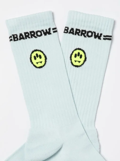 Calze Barrow in cotone stretch con logo jacquard