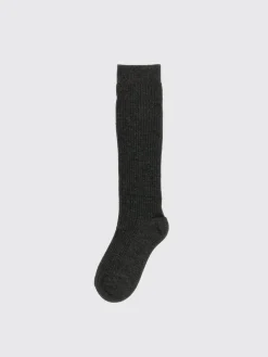 Calze Brunello Cucinelli in cashmere stretch a coste