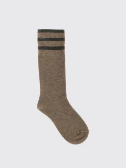 Calze Brunello Cucinelli in cashmere stretch a coste