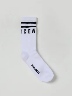 Calze Icon Dsquared2 in cotone stretch