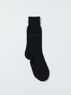 Calze Karl Lagerfeld in cotone stretch con logo jacquard