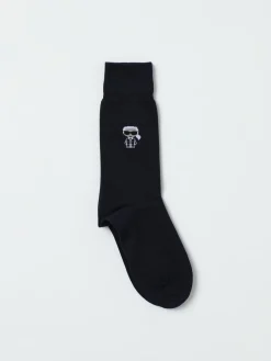 Calze Karl Lagerfeld in cotone stretch con logo jacquard