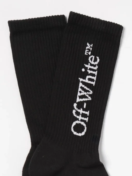 Calze Off-White in cotone stretch con logo jacquard