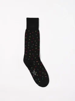 Calze Paul Smith in cotone stretch con logo jacquard