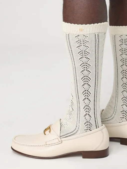 Calze Valentino Garavani in cotone crochet