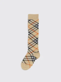 Calze Vintage Check Burberry in cotone jacquard