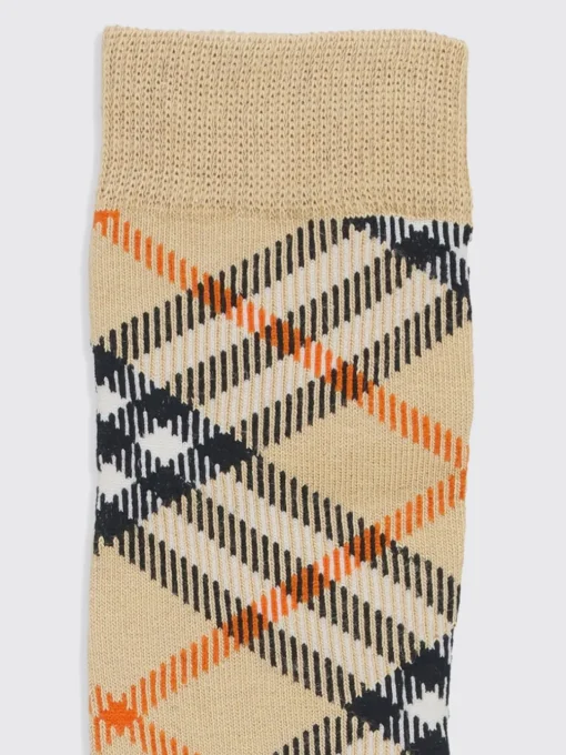 Calze Vintage Check Burberry in cotone jacquard