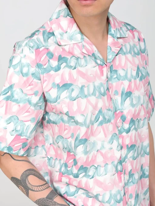 Camicia Bonsai in cotone stampato
