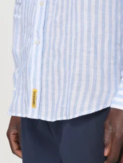 Camicia classica B.D Baggies in lino a righe