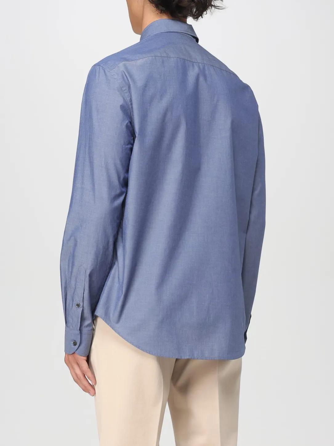 Camicia classica Emporio Armani in cotone con logo