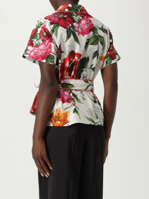 Camicia Dolce & Gabbana in cotone con stampa floreale